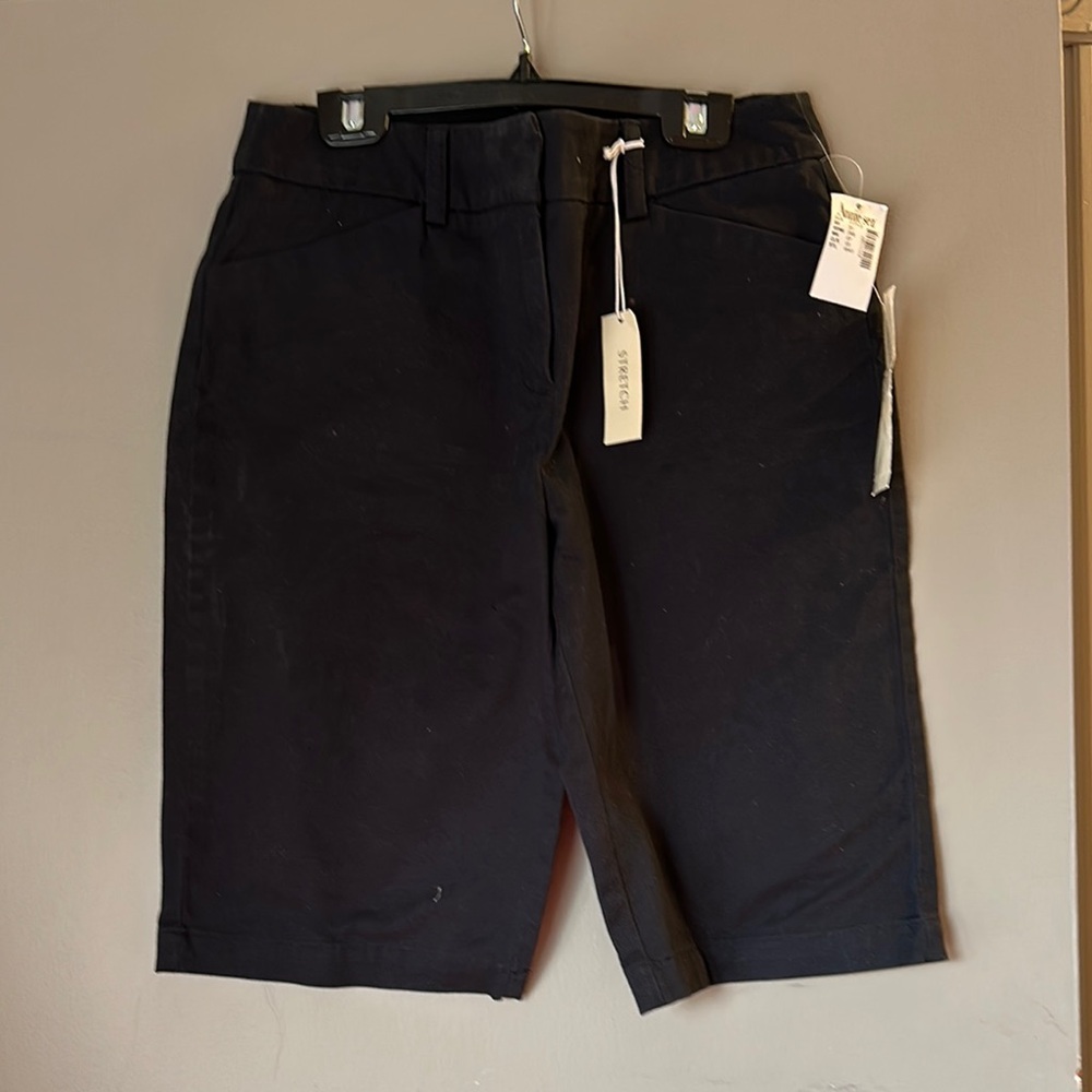 Express Black Bermuda Shorts